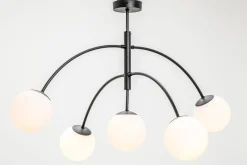 domiluce Lampa sufitowa kule czarna VOLTA 5