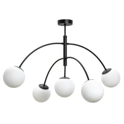 domiluce Lampa sufitowa kule czarna VOLTA 5