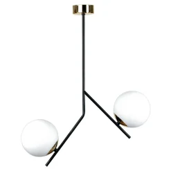 domiluce Lampa sufitowa kule czarno-złota COSMO 2