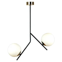 domiluce Lampa sufitowa kule czarno-złota COSMO 2