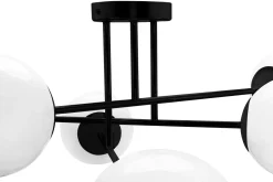 Wszystkie Lampy Sufitowe|domiluce Lampa sufitowa kule czarno-biała RICO 6