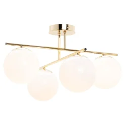 domiluce Lampa sufitowa kule 4-punktowa złota AURORA