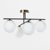Lampy Wiszące|domiluce Lampa sufitowa kule 4-punktowa czarno-złota AURORA