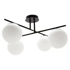 Wszystkie Lampy Sufitowe|domiluce Lampa sufitowa kule 4-punktowa czarna AURORA