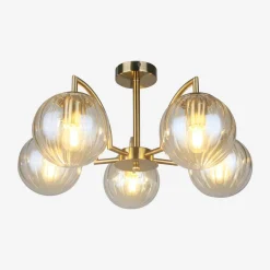 Krislamp Lampa sufitowa kule złota TORA 5