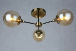 Wszystkie Lampy Sufitowe|Krislamp Lampa sufitowa kule złota FRIDA 3