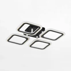 Zumaline Lampa sufitowa LED 39,4 cm czarno-złota STELLAR z pilotem