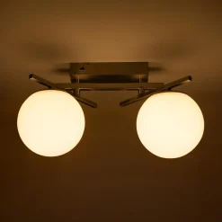 Wszystkie Lampy Sufitowe|Zumaline Lampa sufitowa LED 2 klosze kule NEBULA