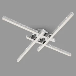 Lampa sufitowa LED brokat chrom REY 60 cm