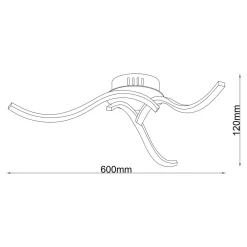 Wszystkie Lampy Sufitowe|Zumaline Lampa sufitowa LED chrom FOCUS 3