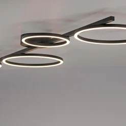 Paul Neuhaus Lampa sufitowa LED czarna MINI RITUS