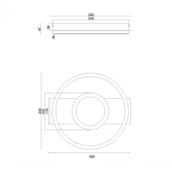 Wszystkie Lampy Sufitowe|inny Lampa sufitowa LED czarna WHEELER