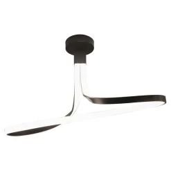 Wszystkie Lampy Sufitowe|Zumaline Lampa sufitowa LED czarna VISO