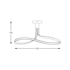 Wszystkie Lampy Sufitowe|Zumaline Lampa sufitowa LED czarna VISO