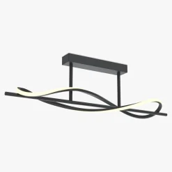 Wszystkie Lampy Sufitowe|Zumaline Lampa sufitowa LED czarna DOMENICO