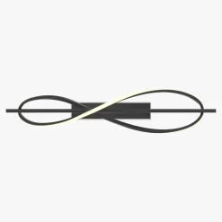 Wszystkie Lampy Sufitowe|Zumaline Lampa sufitowa LED czarna DOMENICO