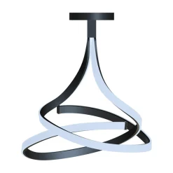 Wszystkie Lampy Sufitowe|Zumaline Lampa sufitowa LED czarna VISO 60 cm