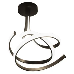 Wszystkie Lampy Sufitowe|Zumaline Lampa sufitowa LED czarna VISO 60 cm