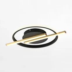 Wszystkie Lampy Sufitowe|Paul Neuhaus Lampa sufitowa LED czarno-złota KORSA