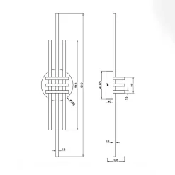 Wszystkie Lampy Sufitowe|inny Lampa sufitowa LED czarno-złota CINTO