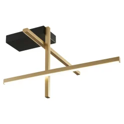 Zumaline Lampa sufitowa LED EDGE czarno-złota