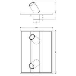 Wszystkie Lampy Sufitowe|Zumaline Lampa sufitowa LED geometryczna drewno KORDA