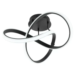 Wszystkie Lampy Sufitowe|Zumaline Lampa sufitowa LED INDIGO matowa czarna