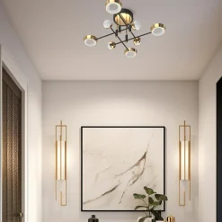 Zumaline Lampa sufitowa LED LARA czarno-złota