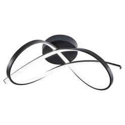 Zumaline Lampa sufitowa LED PAUL czarna