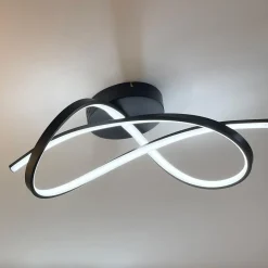 Zumaline Lampa sufitowa LED PAUL czarna