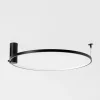 Zumaline Lampa sufitowa LED pierścieniowa czarna HORIK 60 cm