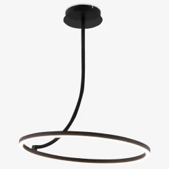 Zumaline Lampa sufitowa LED pierścieniowa czarna CORIT