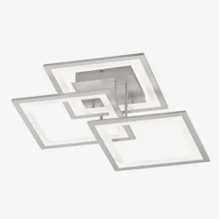 Wszystkie Lampy Sufitowe|Zumaline Lampa sufitowa LED ramka srebrna MODESTO