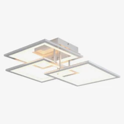 Wszystkie Lampy Sufitowe|Zumaline Lampa sufitowa LED ramka srebrna MODESTO