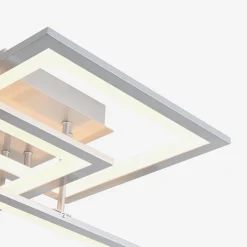 Wszystkie Lampy Sufitowe|Zumaline Lampa sufitowa LED ramka srebrna MODESTO