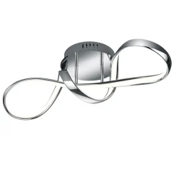 Wszystkie Lampy Sufitowe| Lampa sufitowa LED srebrna PERUGIA 60 cm