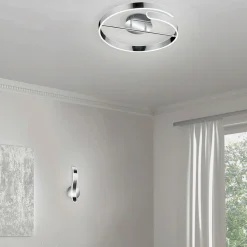 Wszystkie Lampy Sufitowe| Lampa sufitowa LED srebrna PARMA 50 cm