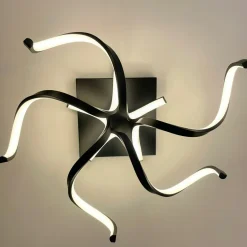 Wszystkie Lampy Sufitowe|Zumaline Lampa sufitowa LED STELO czarna