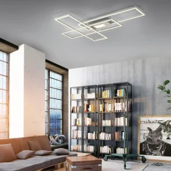 Wszystkie Lampy Sufitowe|Paul Neuhaus Lampa sufitowa LED 48W chrom ASMIN z pilotem