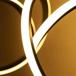 Wszystkie Lampy Sufitowe|Zumaline Lampa sufitowa LED wstęga czarna CLINT 41 cm