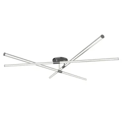 Zumaline Lampa sufitowa LED z filamentem czarna LAUTARO