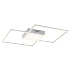 Paul Neuhaus Lampa sufitowa LED z pilotem srebrna ASMIN