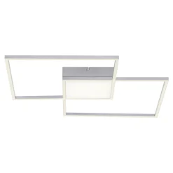 Paul Neuhaus Lampa sufitowa LED z pilotem srebrna ASMIN