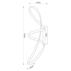 Zumaline Lampa sufitowa LED złota FERMI