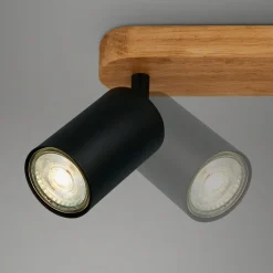 Listwy Oświetleniowe|Wszystkie Lampy Sufitowe| Lampa sufitowa listwa drewniana podstawa czarna VINTAGE IV