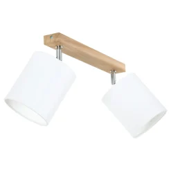 Spot - Light Lampa sufitowa listwa 2-punktowa abażur biały DRINO