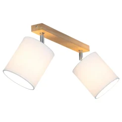 Spot - Light Lampa sufitowa listwa 2-punktowa abażur biały DRINO