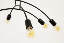 Wszystkie Lampy Sufitowe|domiluce Lampa sufitowa loftowa czarna KORTE 6