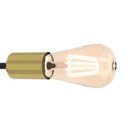 Wszystkie Lampy Sufitowe|Luminex Lampa sufitowa loftowa czarno-złota FLAME