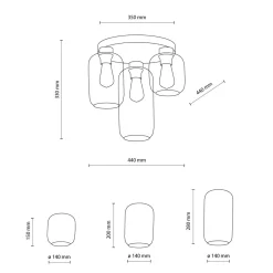Wszystkie Lampy Sufitowe|TK Tomasz Krywult Lampa sufitowa MARCO GREEN 3